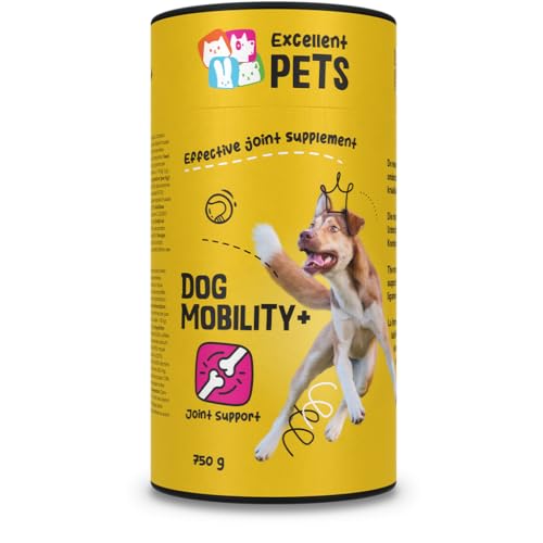 Excellent Dog Mobility Plus - Zur Unterstützung der Sehnen, Knorpel, Bänder und Gelenke von Hunden - Für Hunde geeignet - Ergänzende Tiernahrung - 750 Gramm von Holland Animal Care