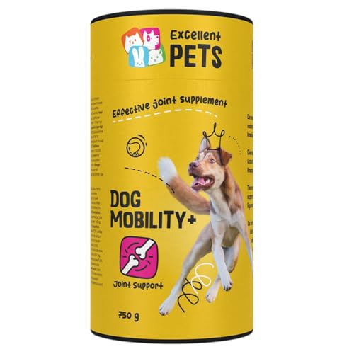 Excellent Dog Mobility Plus - Zur Unterstützung der Sehnen, Knorpel, Bänder und Gelenke von Hunden - Für Hunde geeignet - Ergänzende Tiernahrung - 750 Gramm von Holland Animal Care