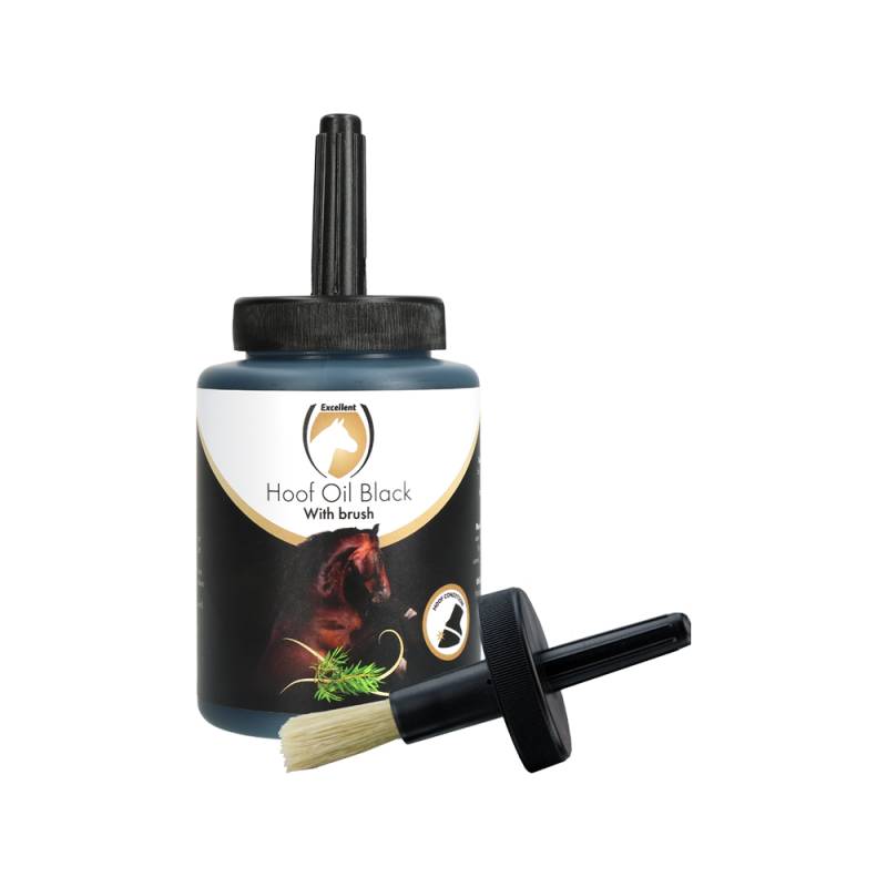 Excellent Hoof Oil Black with Brush - 500 ml Excellent Hoof Oil Black with Brush - 500 ml von Excellent