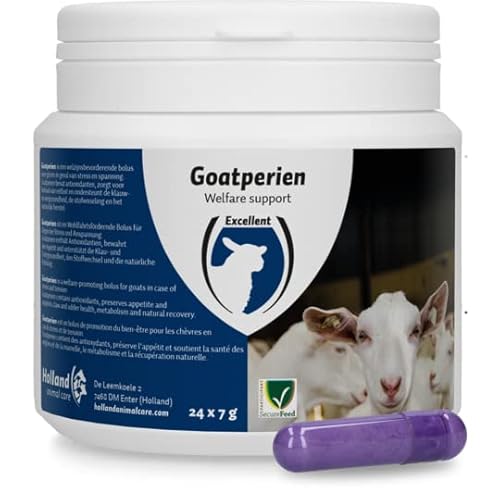 Excellent Goatperien Bolus - Geeignet für Ziegen - Medikation - Stress - Spannung - Euter - lila - 24 Stück von Holland Animal Care