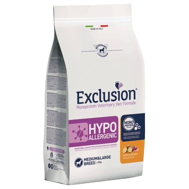 Kombipaket: 12 kg / 12,5 kg + 6 x 400 g Exclusion im Set - Pferd & Kartoffel von Exclusion Diet