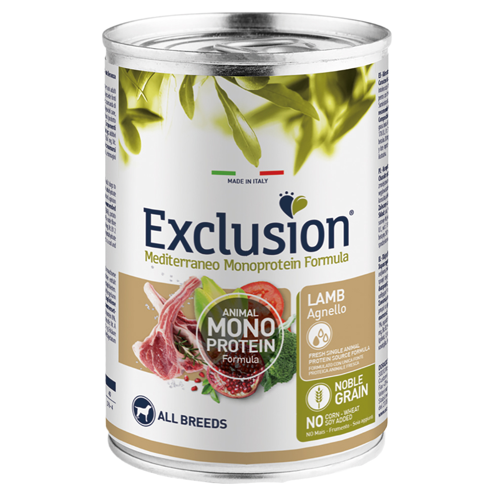 Exclusion Mediterraneo Adult  12 x 400 g - mit Lamm von Exclusion Mediterraneo