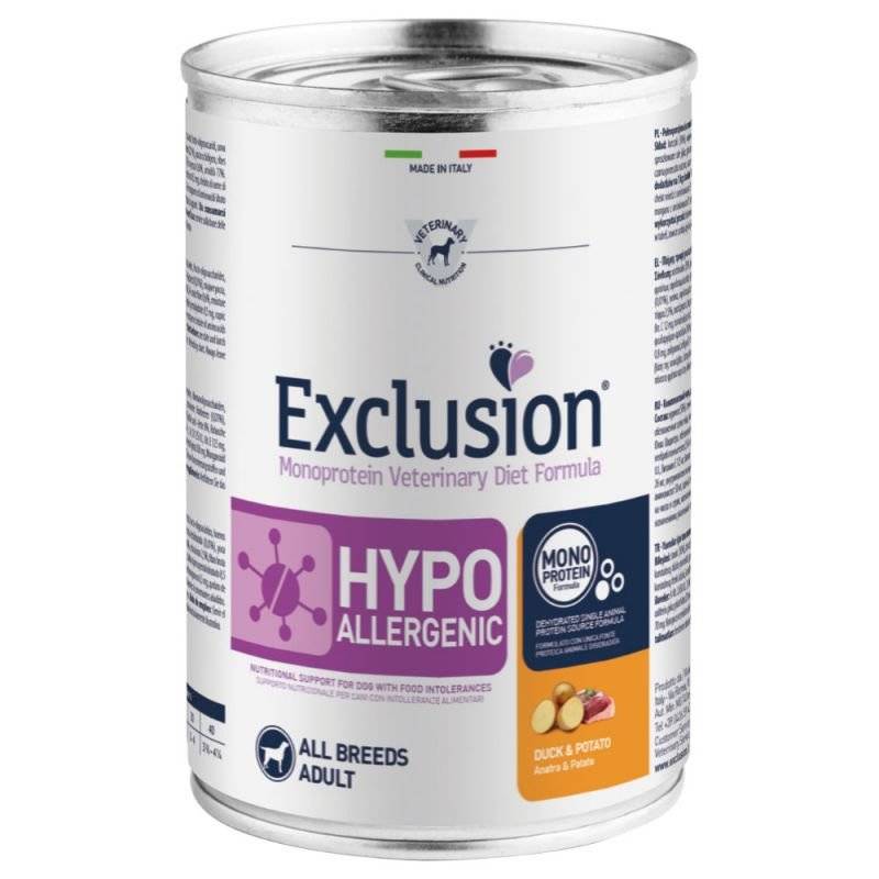 Exclusion Diet Hypoallergenic Ente & Kartoffel 12 x 400 g (6,87 € pro 1 kg) von Exclusion