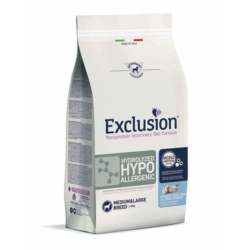 Exclusion Hydrolyzed Hypo Allergenic Medium/Large 12 kg (7,00 € pro 1 kg) von Exclusion