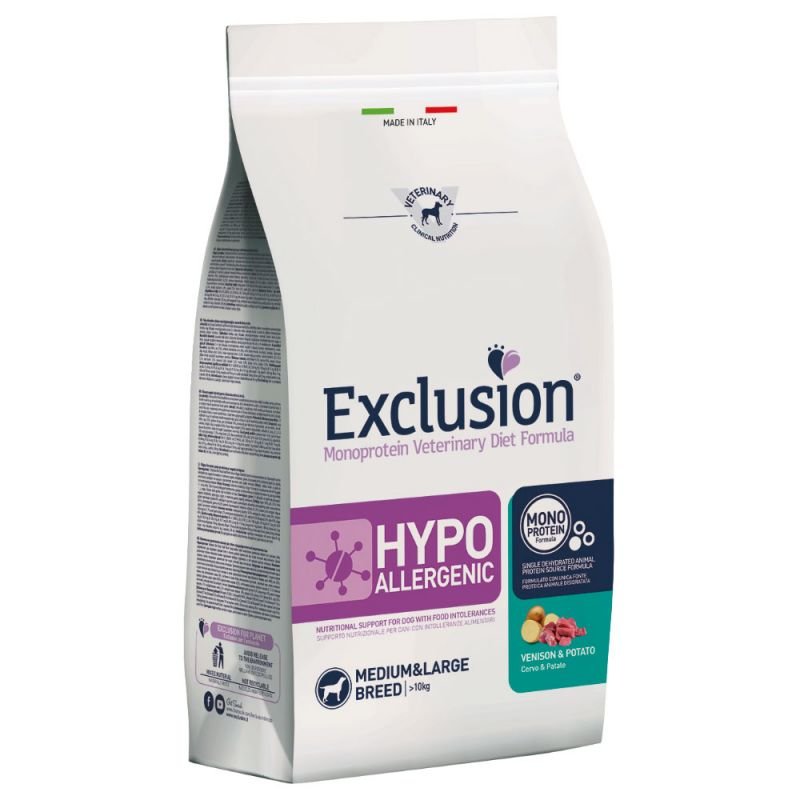 Exclusion Hypoallergenic Hirsch & Kartoffel 12 kg (5,75 € pro 1 kg) von Exclusion