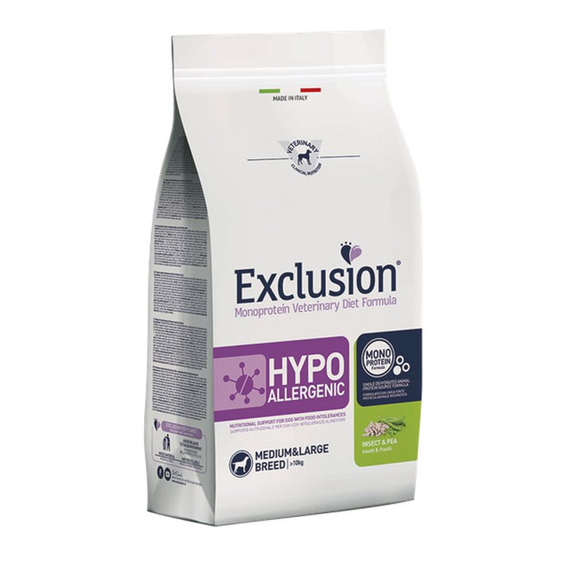 Exclusion Hypoallergenic Insekt & Erbsen 12 kg (6,58 € pro 1 kg) von Exclusion