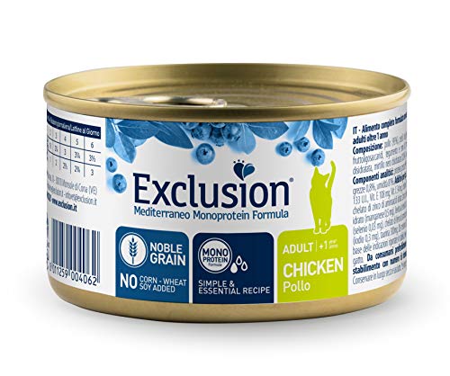 Exclusion Mediterraneo Noble Grain Adult Cat Huhn Nassfutter 85 Gramm von Exclusion