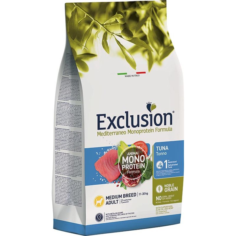 Exclusion Mediterraneo Noble Grain Adult Medium Thunfisch... (4,16 € pro 1 kg) von Exclusion