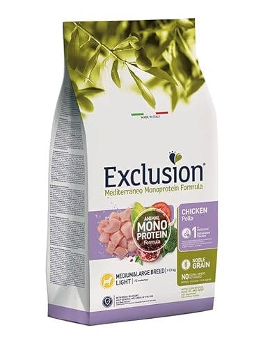 Exclusion Mediterraneo Noble Grain Light Huhn medium & Large 3KG von Exclusion