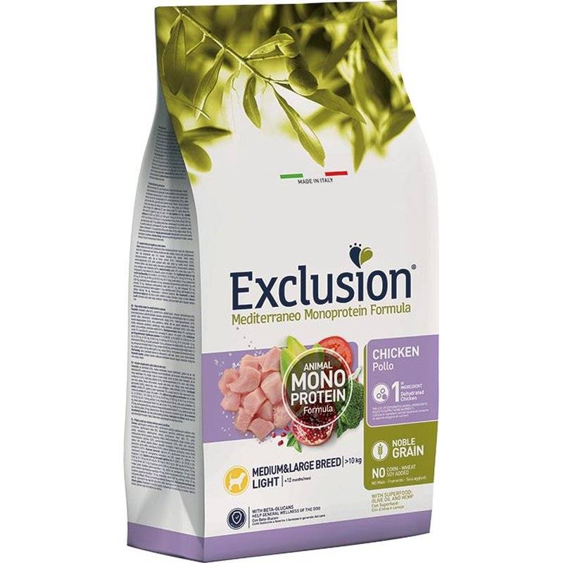 Exclusion Mediterraneo Noble Grain Light Medium&Large... (4,16 € pro 1 kg) von Exclusion