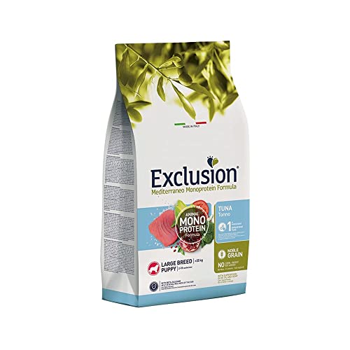 Exclusion Mediterraneo Noble Grain Puppy Thunfisch Large 12 kg von Exclusion