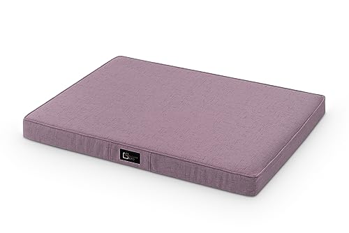 exclusive BED Orthopädisches Hundematte Lui Grosse Mittelgroße Kleine Hunde - Hundekissen Hundebett aus Aura-Stoff - Kuschelig Langlebig Abriebfest Reißfest (XXL | 120x90x8cm, Rosa) von exclusive BED