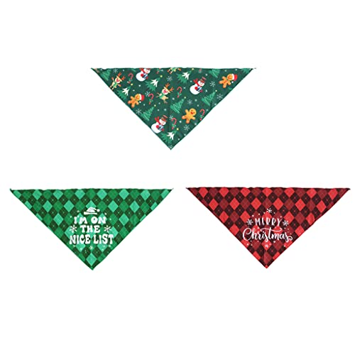 3-teiliges Hundehalsband mit Aufdruck für Katzenhalsbänder, Kostüm für Schals für Hunde und Katzen, 3 P Haustier-Bandana-Halsband für Hunde von Exingk