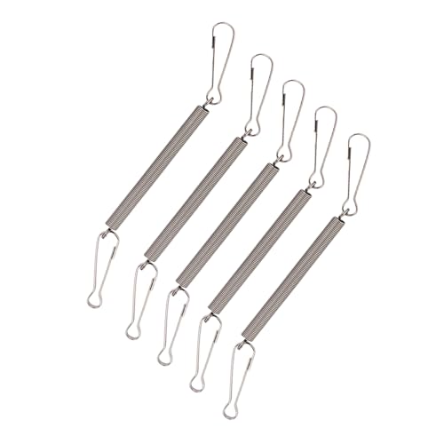 7,9 cm Feder mit Clips, Metallfedern, 2 Clips, Käfigzubehör für Kleintiere, Hamster, Meerschweinchen, Wasserspender, Wasserflasche, Clip-On-Halter von Exingk