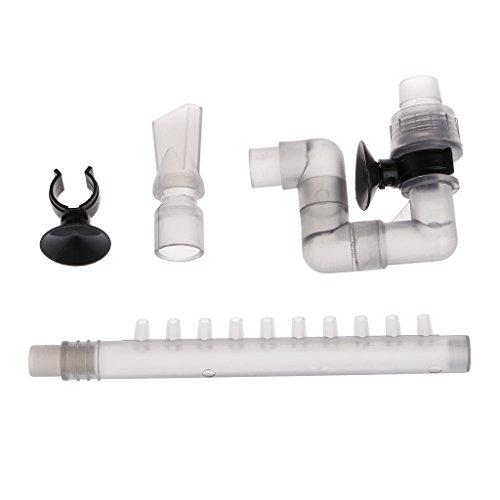 Aquarium-Außenfilter-Zubehör, Auslass-Set für Aquarien, Kanisterfilter, passend zu 12 mm Schlauchverbindern, Adapter, Gartenwasser, Schnellschläuche, Verbindungsstück, Doppel-Buchse, männlich von Exingk