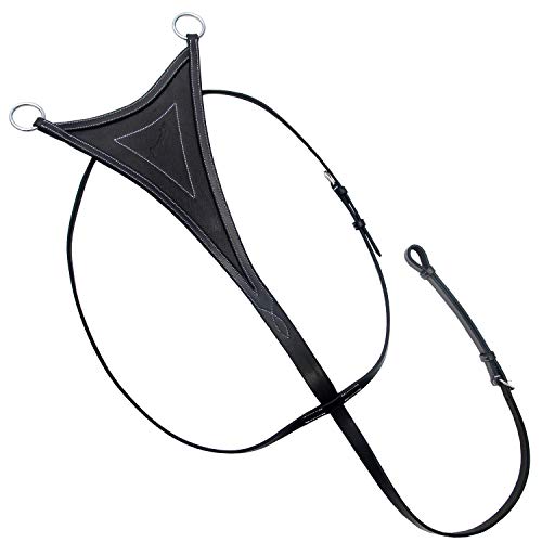 EXION Weiches Lätzchen Running Martingale für Pferde - Verstellbarer Laufaufsatz aus Leder zum Springen & Training - pflanzlich gegerbtes Leder | Schwarz, Braun, Eiche | Pony, Cob, Full, Oversize EXION Weiches Lätzchen Running Martingale für Pferde - Verstellbarer Laufaufsatz aus Leder zum Springen & Training - pflanzlich gegerbtes Leder | Schwarz, Braun, Eiche | Pony, Cob, Full, Oversize von ExionPro