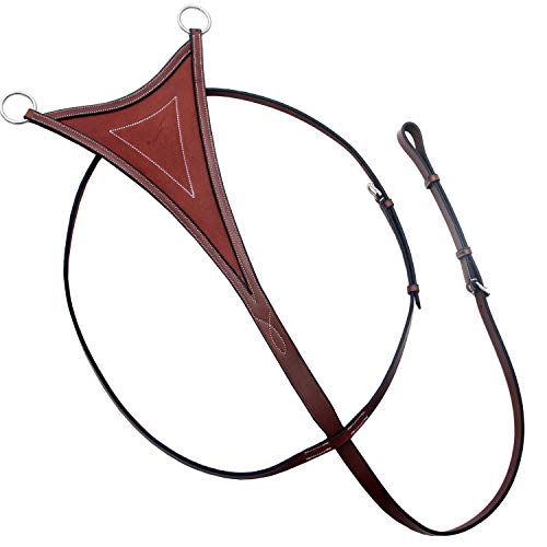 EXION Weiches Lätzchen Running Martingale für Pferde - Verstellbarer Laufaufsatz aus Leder zum Springen & Training - pflanzlich gegerbtes Leder | Schwarz, Braun, Eiche | Pony, Cob, Full, Oversize EXION Weiches Lätzchen Running Martingale für Pferde - Verstellbarer Laufaufsatz aus Leder zum Springen & Training - pflanzlich gegerbtes Leder | Schwarz, Braun, Eiche | Pony, Cob, Full, Oversize von ExionPro