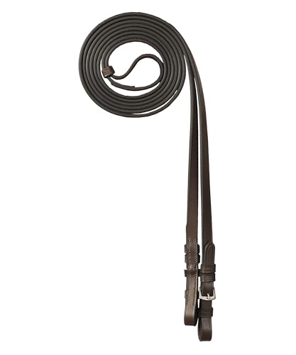 Exion Leather Curb Reins (Oak Brown, Pony) von ExionPro