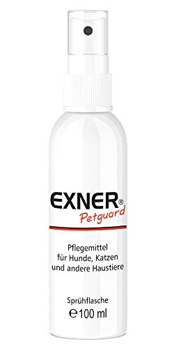 Exner Petguard Fellpflege für Hunde, Katzen & andere Haustiere - Mittel bei Juckreiz, Haarausfall, Entzündung, Parasiten, Räude, Milben & Pilzbefall - biologisch & natürlich - 100 ml Sprühflasche von Exner Petguard