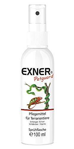 Exner Petguard Tierpflege für Terrarientiere - Pflegemittel bei Juckreiz, Haarausfall, Entzündung, Parasiten, Räude, Milben & Pilzbefall - biologisch & natürlich - 100 ml Sprühflasche von Exner Petguard