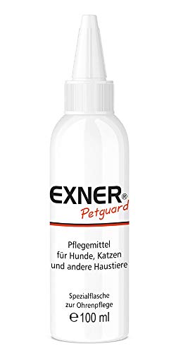 Exner Petguard Ohrenpflege für Hunde, Katzen & andere Haustiere - Mittel bei Juckreiz, Haarausfall, Entzündung, Parasiten, Räude, Milben & Pilzbefall - biologisch & natürlich - 100 ml Tropfflasche Exner Petguard Ohrenpflege für Hunde, Katzen & andere Haustiere - Mittel bei Juckreiz, Haarausfall, Entzündung, Parasiten, Räude, Milben & Pilzbefall - biologisch & natürlich - 100 ml Tropfflasche von Exner Petguard