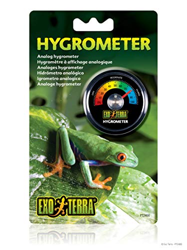 Exo PT2466 Terra Hygrometer, analoges Hygrometer, zur Platzierung im Terrarium von Exo Terra