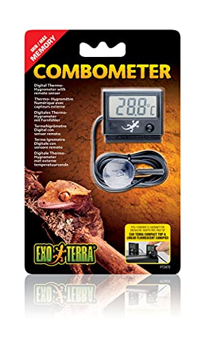Exo PT2470 Terra Combometer, Kombination aus Thermometer und Hygrometer, digital, mit Fernsensor von Exo Terra