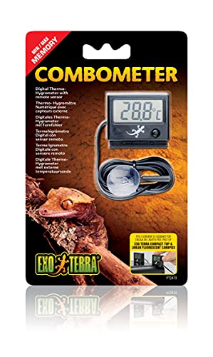 Exo PT2470 Terra Combometer, Kombination aus Thermometer und Hygrometer, digital, mit Fernsensor von Exo Terra