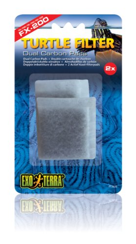 Exo Terra Ersatz Aktivkohle Pads, für den Exo Terra Turtle Filter FX-200, 2er Pack von Exo Terra