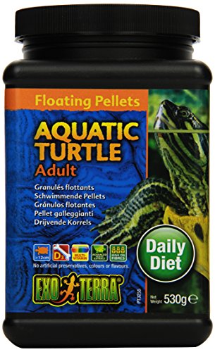 Exo Terra Aquatic Turtle, schwimmende Pellets für erwachsene Wasserschildkröten, 530g von Exo Terra