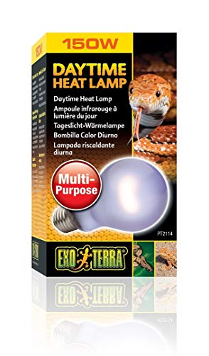 Exo Terra Daytime Heat Lamp, Breitspektrum Tageslichtlampe, A21, 150W, Fassung E27 von Exo Terra