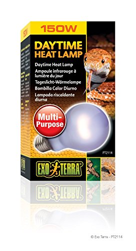 Exo Terra Daytime Heat Lamp, Breitspektrum Tageslichtlampe, A21, 150W, Fassung E27 von Exo Terra