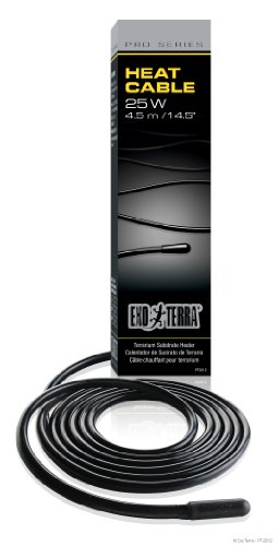 Exo Terra Heat Cable, Kabelheizer, Terrariensubstratheizer, 25W, Länge 4,5m von Exo Terra
