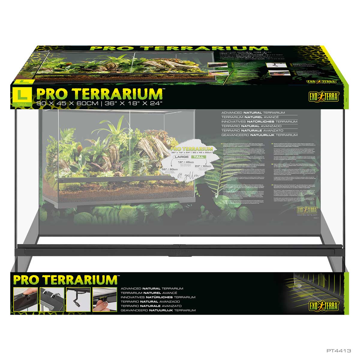 Exo Terra Pro Terrarium Large 90x45x60 cm von Exo Terra