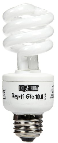 Exo Terra Reptile UVB 150, Wüstenterrarien Lampe, Kompakte UVB Lampe für in der Wüste lebende Reptilien, 26W, Fassung E27 von Exo Terra