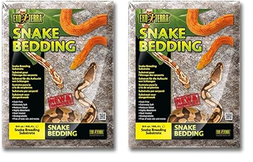 Exo Terra Snake Bedding, Terrarium Substrat für Schlangen, Substrat aus Holz, 26,4L (Packung mit 2) von Exo Terra