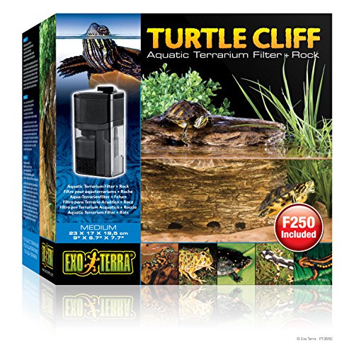 Exo Terra Turtle Cliff, Aqua-Terrarien Filter und Felsen in einem, idealer Wärme- oder Landbereich für Tiere, die nicht nur im Wasser leben, mittel Exo Terra Turtle Cliff, Aqua-Terrarien Filter und Felsen in einem, idealer Wärme- oder Landbereich für Tiere, die nicht nur im Wasser leben, mittel von Exo Terra