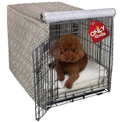 Explore Land Hundekäfig-Abdeckung für 137,2 cm Drahtkäfig, strapazierfähiges Polyester, 1, 2, 3 Türen, Standard-Metall-Haustierzwinger-Gehege (Vintage Violett) von Explore Land