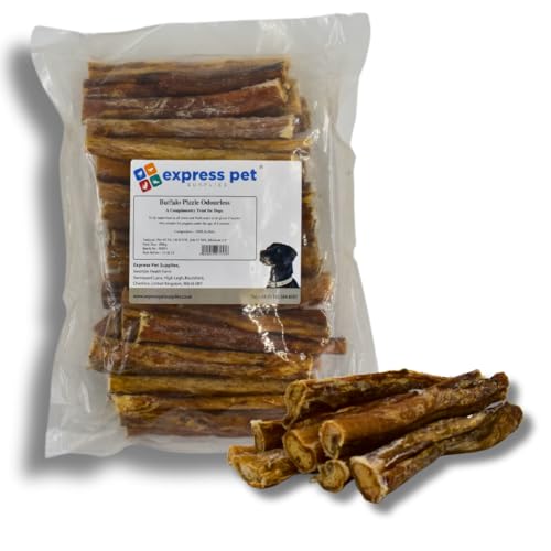 Express Pet Supplies Buffalo Pizzles Kauspielzeug für Hunde, 100 % natürlich, 200 g von Express Pet Supplies