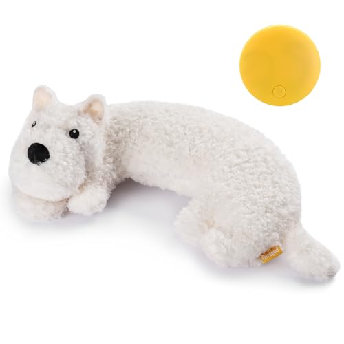 Extragele Welpen-Herzschlag-Spielzeug, Herzschlag, Stofftier für Hunde, Angstlinderung und Beruhigungshilfe, Herzschlag, Stofftier für Schlafhilfe, Kistentraining, Komfort, Welpenutensilien, Weiß Extragele Welpen-Herzschlag-Spielzeug, Herzschlag, Stofftier für Hunde, Angstlinderung und Beruhigungshilfe, Herzschlag, Stofftier für Schlafhilfe, Kistentraining, Komfort, Welpenutensilien, Weiß von Extragele