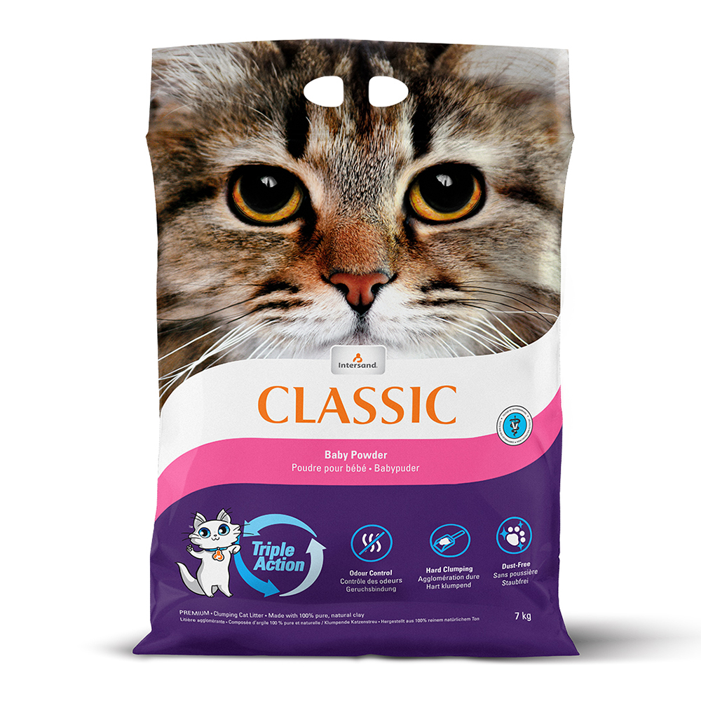 Intersand Classic Katzenstreu mit Babypuderduft - 7 kg von Extreme Classic