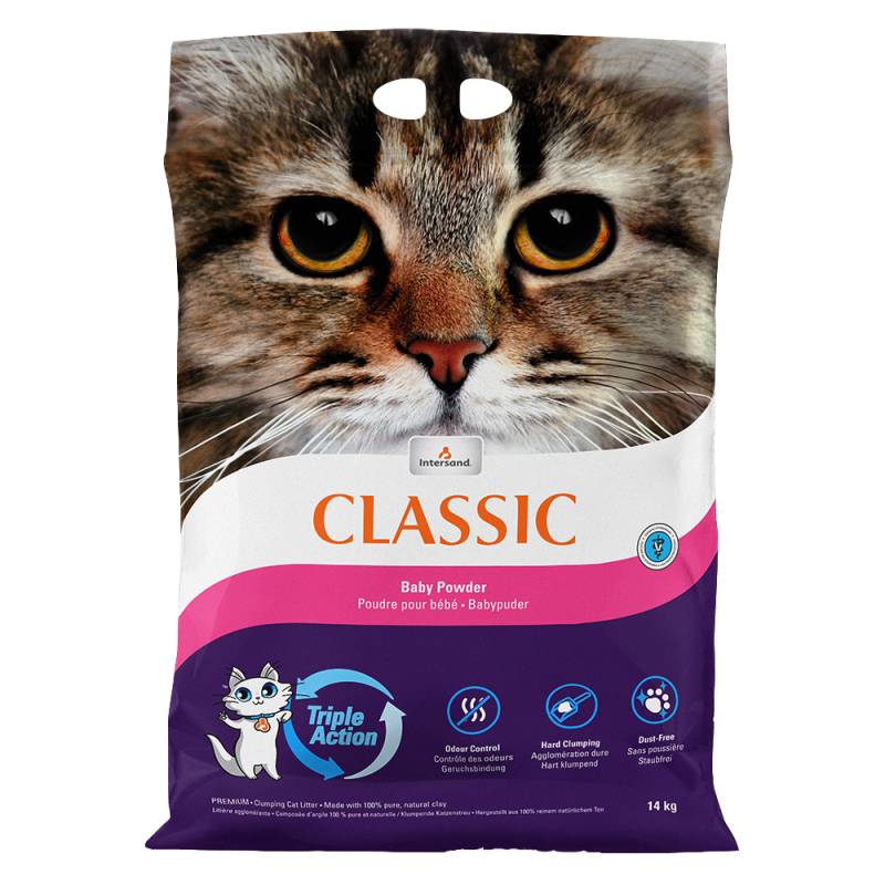 Intersand Classic Katzenstreu mit Babypuderduft - Sparpaket 2 x 14 kg von Extreme Classic