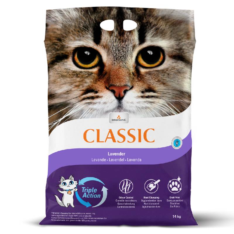 Intersand Classic Katzenstreu mit Lavendelduft - Sparpaket 2 x 14 kg von Extreme Classic