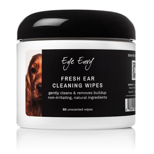 Eye Envy Frische Ohrenreinigungstücher für Hunde – 60 Stück Eye Envy Frische Ohrenreinigungstücher für Hunde – 60 Stück von Eye Envy
