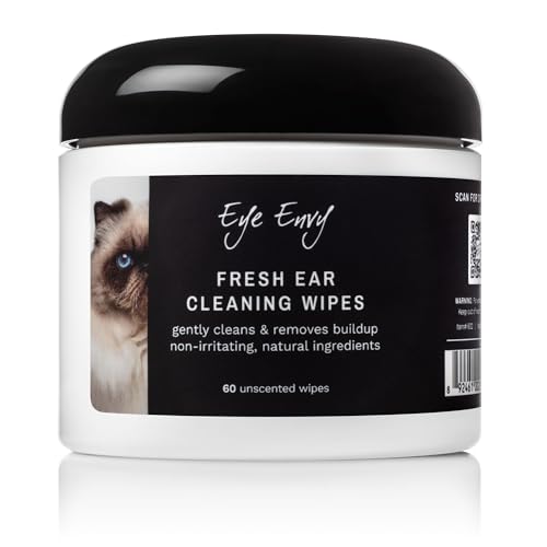 Eye Envy Frische Ohrenreinigungstücher für Katzen – 60 Stück Eye Envy Frische Ohrenreinigungstücher für Katzen – 60 Stück von Eye Envy