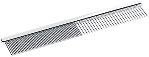 Eye Envy 2-in-1 Tränenfleckenentferner-Kamm für Hunde und Katzen, fein/grob, 80 abgerundete Stifte, sanft Augenabfall, Gesicht & Füße Kamm, Silber Eye Envy 2-in-1 Tränenfleckenentferner-Kamm für Hunde und Katzen, fein/grob, 80 abgerundete Stifte, sanft Augenabfall, Gesicht & Füße Kamm, Silber von Eye Envy