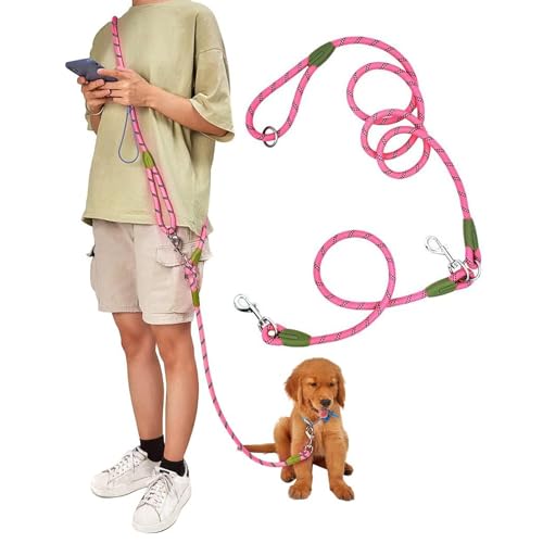 Eyeleaf Freihändige Hundeleine für Hunde, reflektierend, 2,2 Meter, lang, zum Spazierengehen, Anti-Zug, für große mittelgroße und kleine Hunde, Orange Eyeleaf Freihändige Hundeleine für Hunde, reflektierend, 2,2 Meter, lang, zum Spazierengehen, Anti-Zug, für große mittelgroße und kleine Hunde, Orange von Eyeleaf