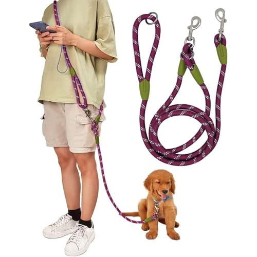 Eyeleaf Freihändige Hundeleine für Hunde, reflektierend, 2,2 Meter, lang, zum Spazierengehen, Anti-Zug, für große mittelgroße und kleine Hunde, Orange Eyeleaf Freihändige Hundeleine für Hunde, reflektierend, 2,2 Meter, lang, zum Spazierengehen, Anti-Zug, für große mittelgroße und kleine Hunde, Orange von Eyeleaf