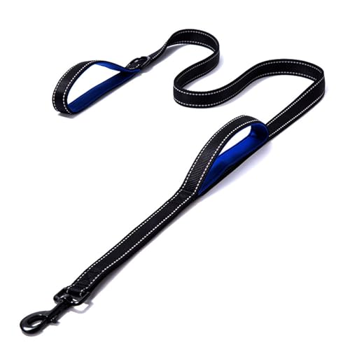 Eyeleaf Hundeleine,1,5m, reflektierend und stark, mit doppeltem Griff, gepolstert, strapazierfähig, Nylon, Hundeleine für Hunde, groß, mittel, schwarz Eyeleaf Hundeleine,1,5m, reflektierend und stark, mit doppeltem Griff, gepolstert, strapazierfähig, Nylon, Hundeleine für Hunde, groß, mittel, schwarz von Eyeleaf