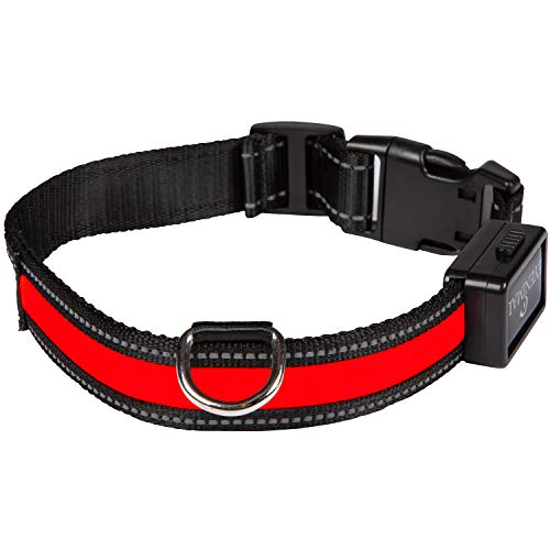 EYENIMAL NGCOLLUM018 USB Light Collar Red L, L, red, 86 g von Eyenimal